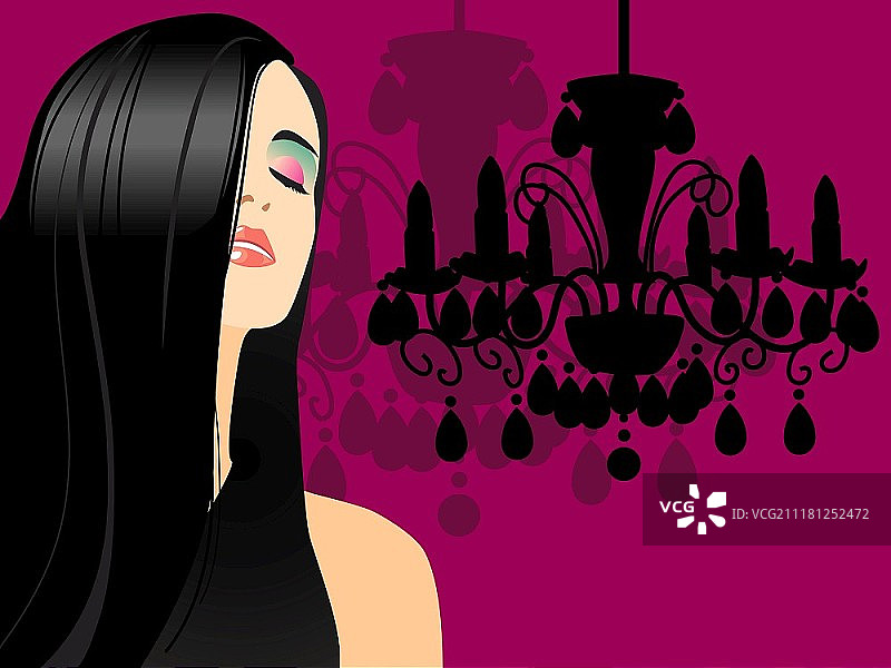 魅力派对女孩图片素材