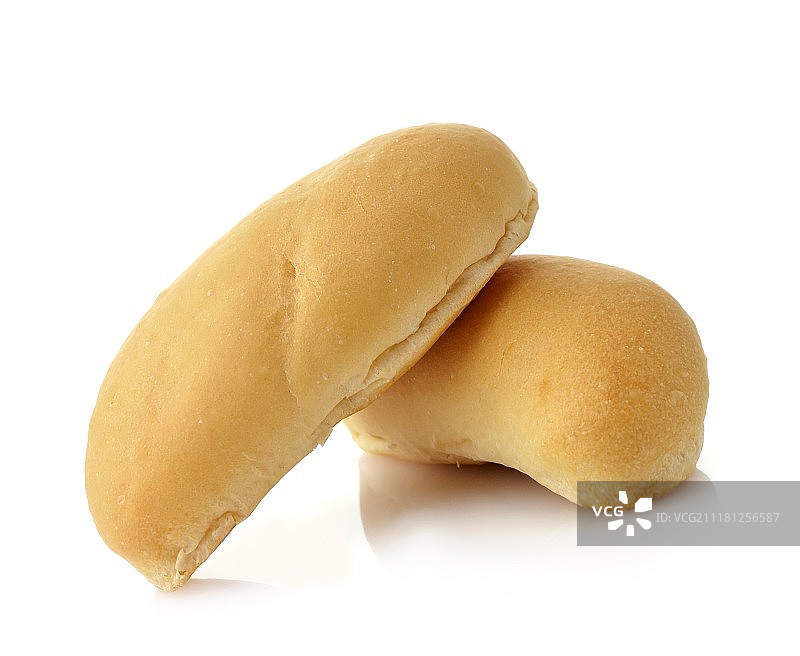 白色背景上的新鲜面包图片素材