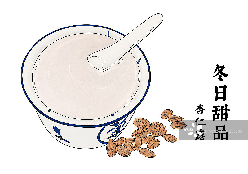 杏仁露图片素材