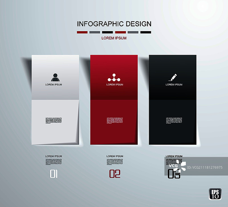 选项banner。矢量图。可用于工作流程布局、图表、信息图表、数字选项、步进banner、网页设计。图片素材