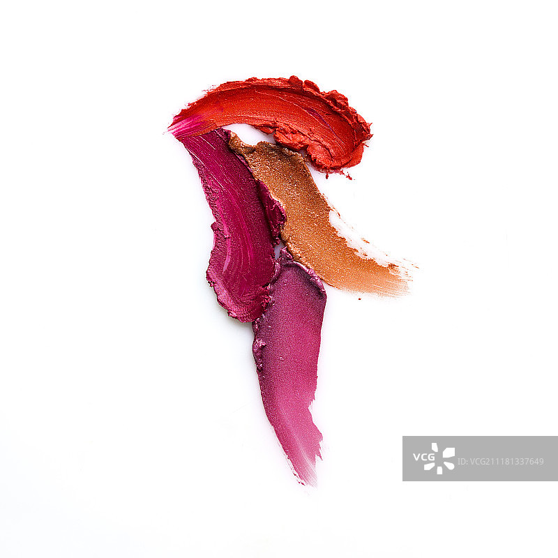 白色背景上的化妆品色板创意概念照片图片素材