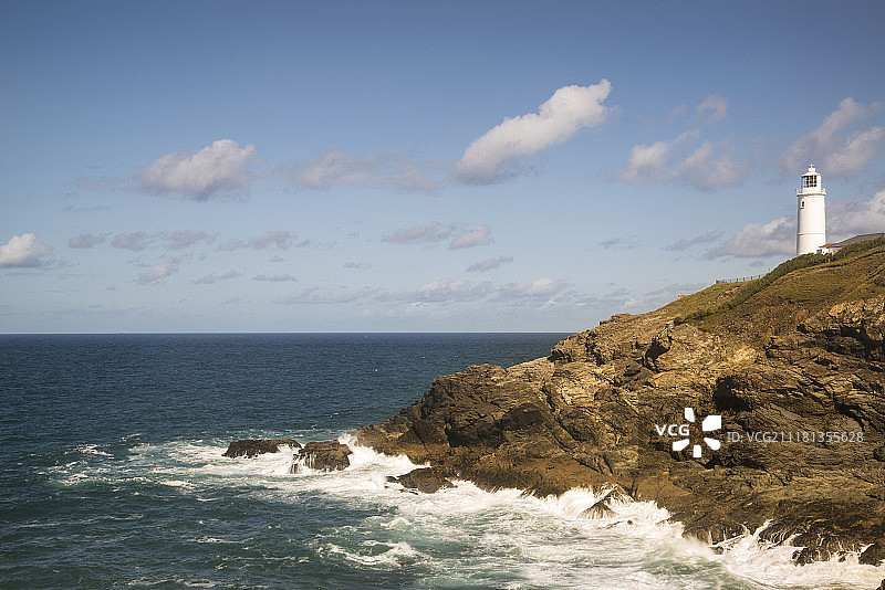英国康沃尔特雷沃斯海岬夏季风光图片素材