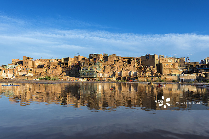 喀什古城高台民居图片素材