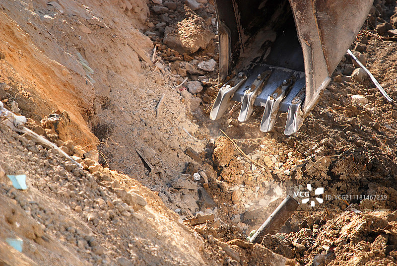 推土机细节图片素材