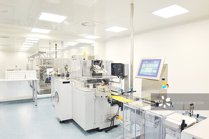 医药生产工厂内部图片素材