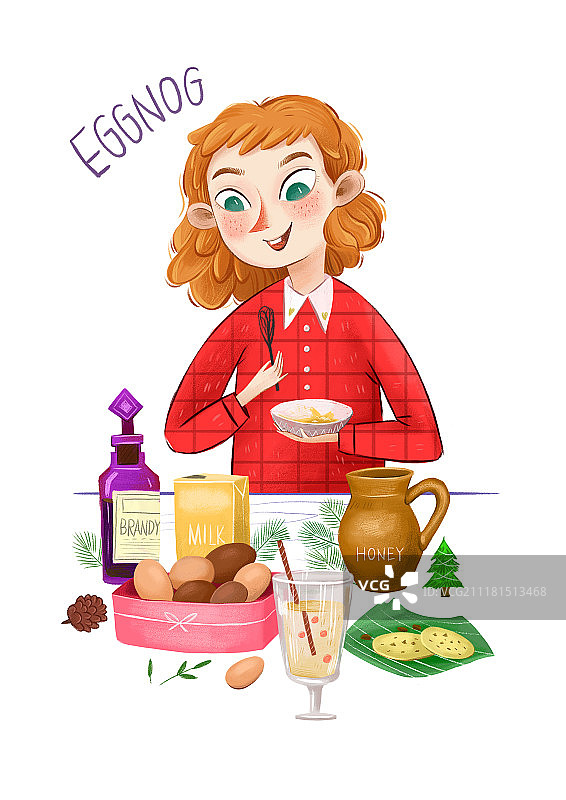 圣诞系列-蛋奶酒图片素材