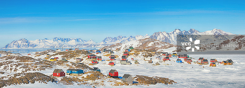 春季的格陵兰景观图片素材