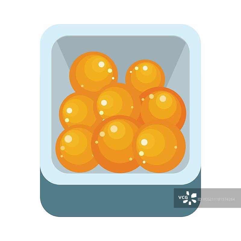 塑料盒中的橙子图片素材