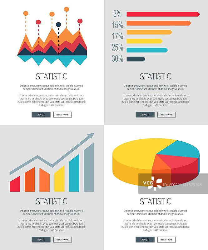 无车日矢量插画统计，关于无车日和驾驶交通工具的统计，图表和文本示例，网页按钮矢量插画图片素材