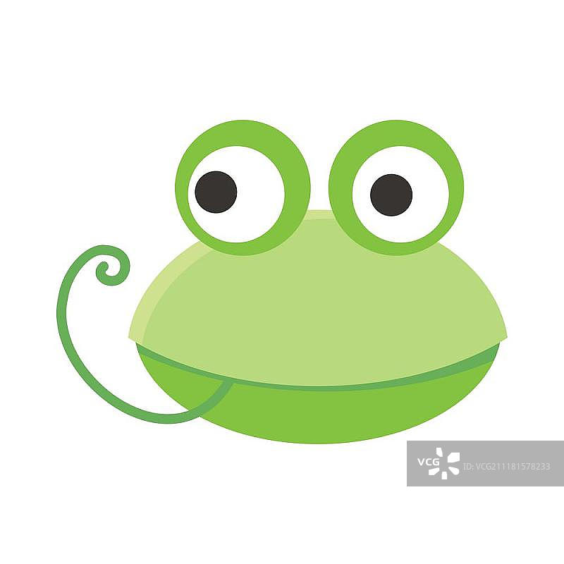 青蛙脸部矢量图图片素材