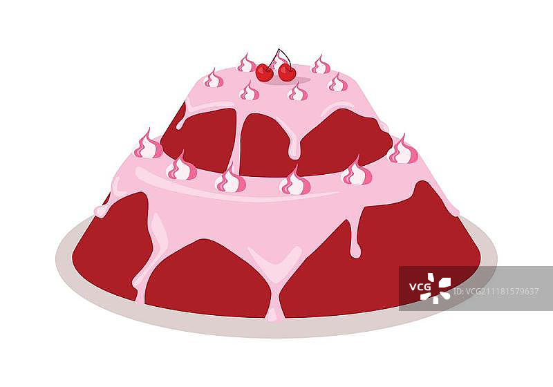 节日蛋糕Web Banner：巧克力美味蛋糕图片素材