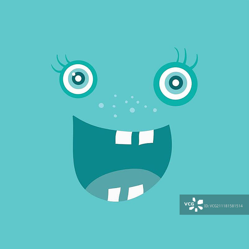 有趣的微笑细菌角色图片素材