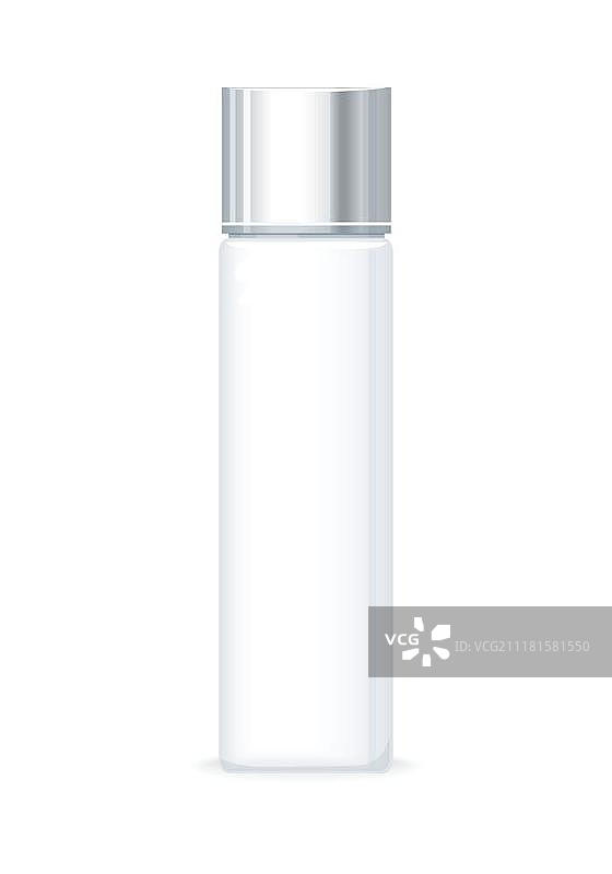 白色背景下的洗发水瓶矢量图图片素材