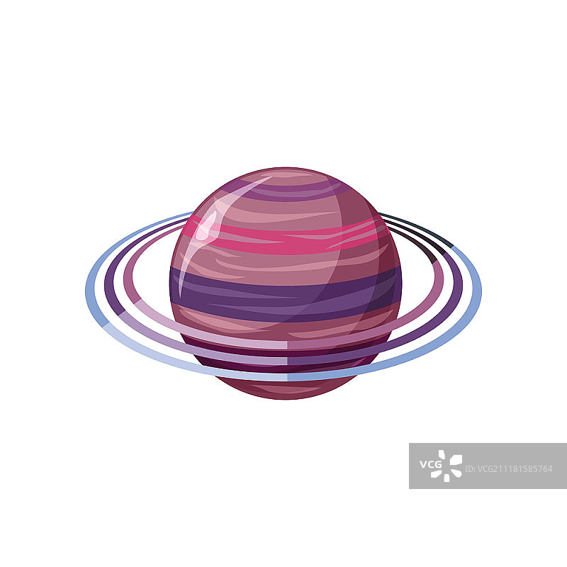 土星行星：太阳系第六颗行星，第二大行星，是地球半径九倍的气态巨行星图片素材