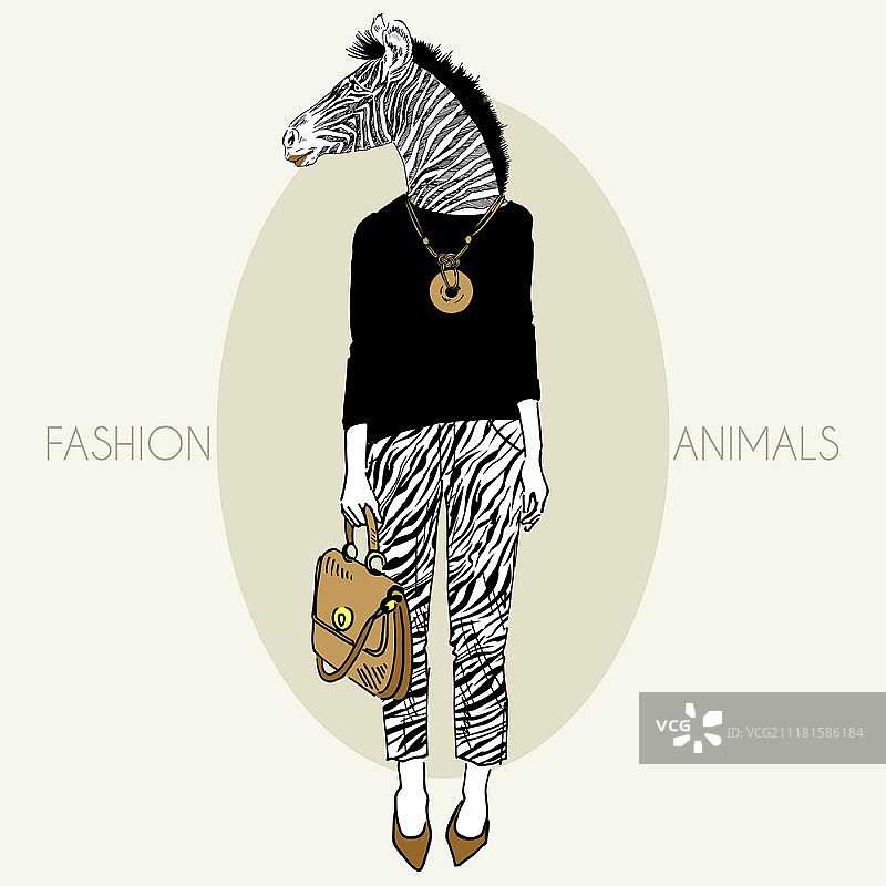 都市风格装扮的女孩图片素材