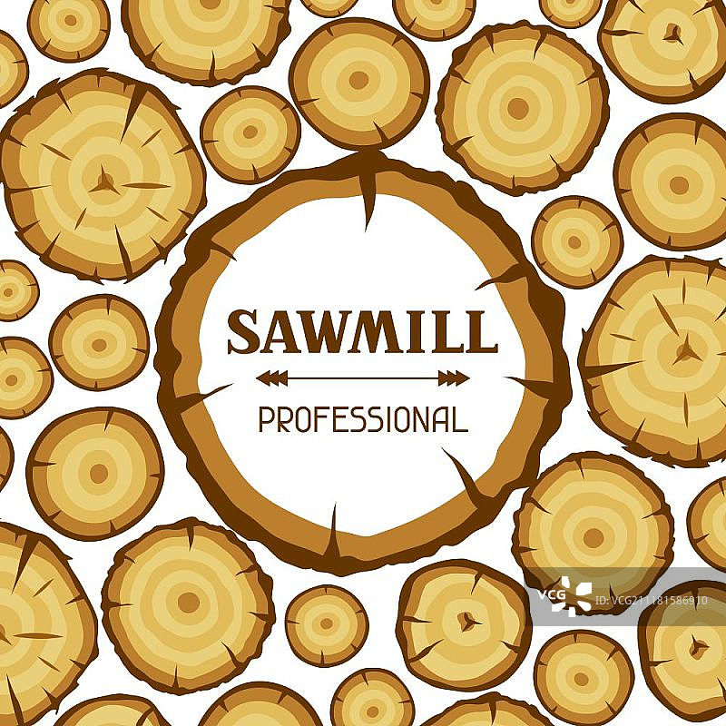 木墩背景：林业和木材工业设计图片素材