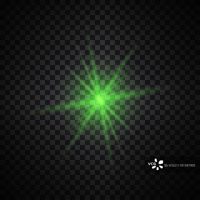 绿色光晕特效光线矢量背景图片素材