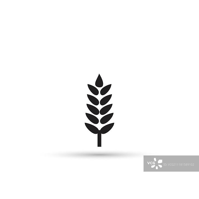 小麦图标图片素材