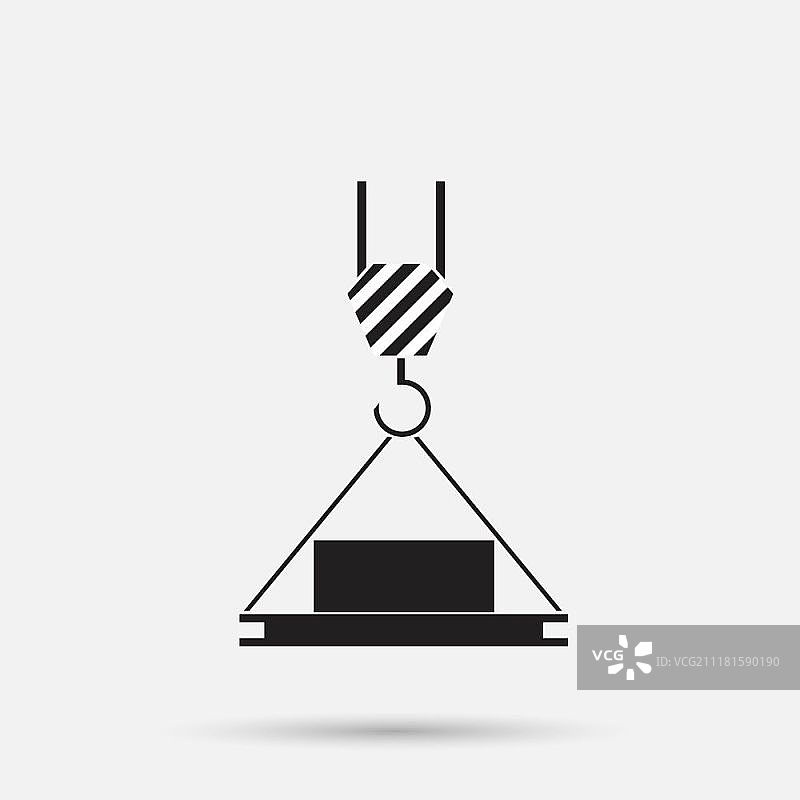 建筑起重机图标矢量素材图片素材