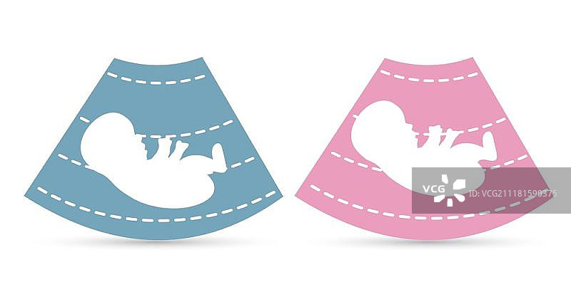 婴儿超声波检查图标图片素材