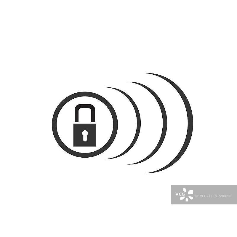 触摸屏锁定图标，点击符号图片素材