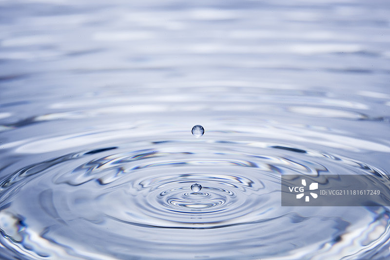水滴和水波纹图片素材