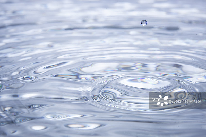 水滴和水波纹图片素材