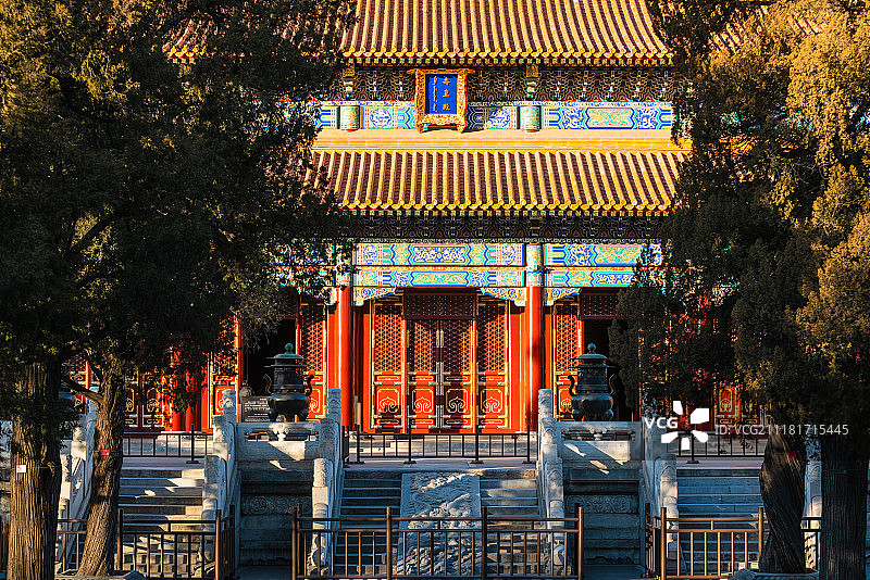 景山公园寿皇殿图片素材