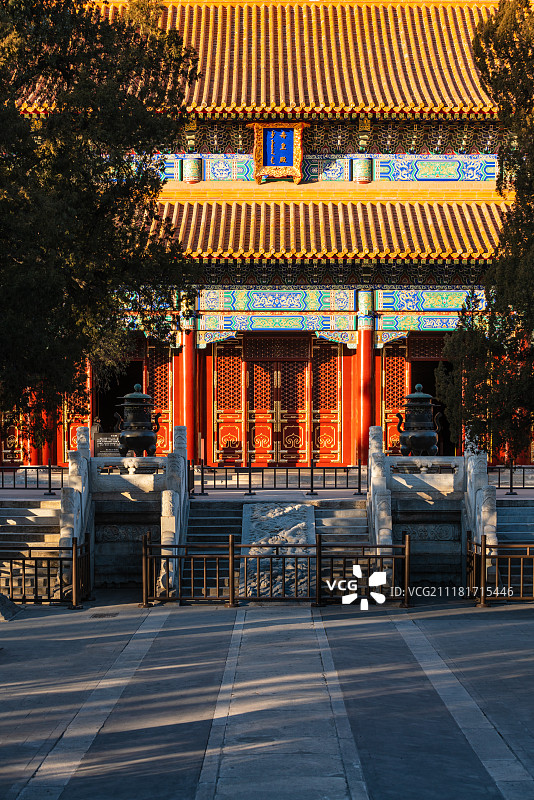 景山公园寿皇殿图片素材