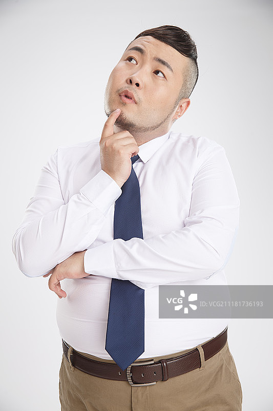 商务胖男人图片素材