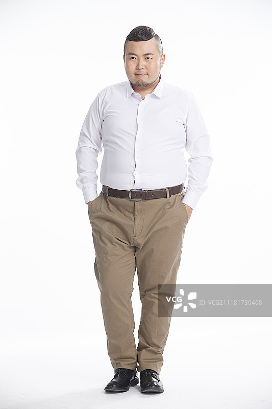 商务胖男人图片素材