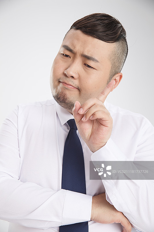 商务胖男人图片素材