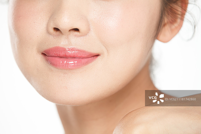 青年女人妆面图片素材