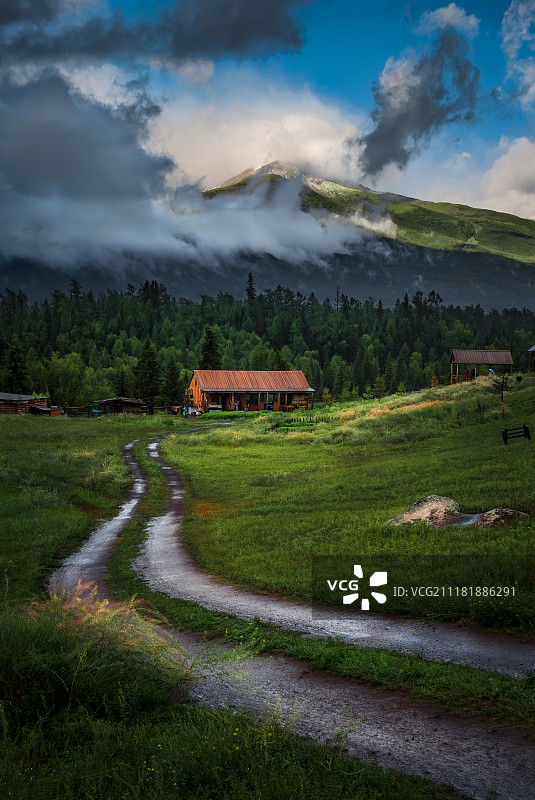 新疆喀纳斯——雨后天晴图片素材