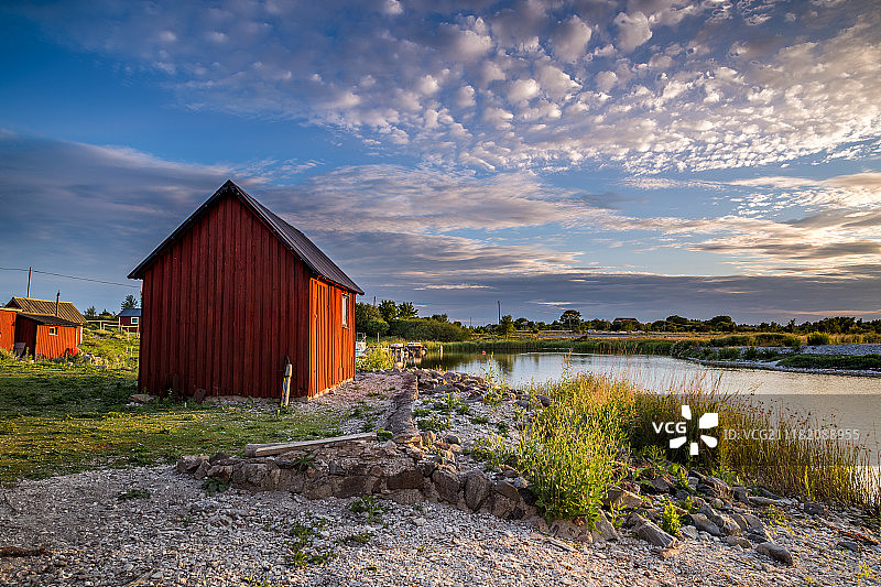 哥特兰渔屋图片素材