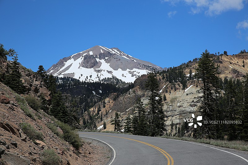 山区公路风光图片素材