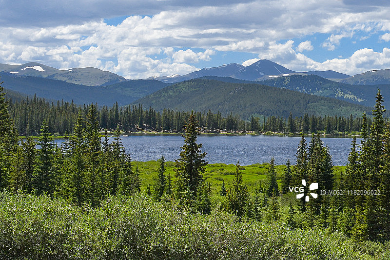 风景如画的湖光山色图片素材