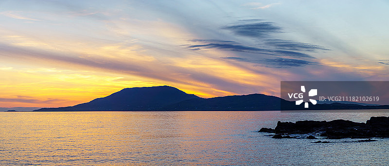 克莱尔岛日落图片素材