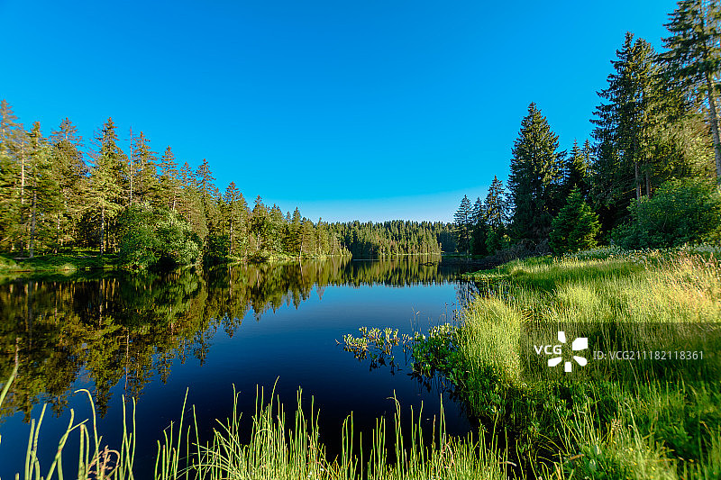 格吕耶尔湖图片素材