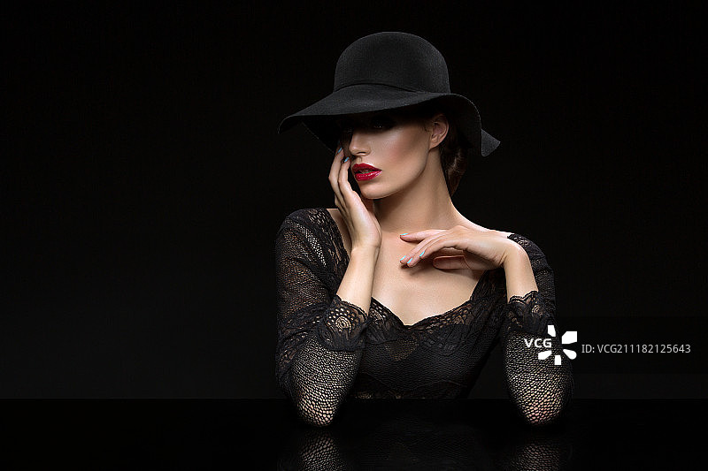 女士特写图片素材