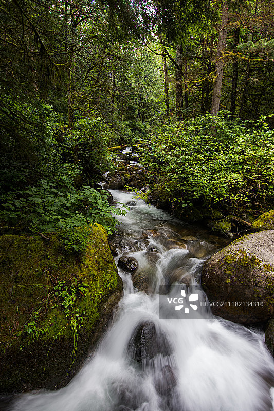 华盛顿州华莱士瀑布图片素材
