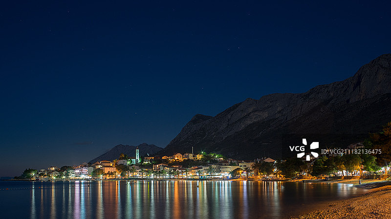 夜晚的格拉达茨图片素材