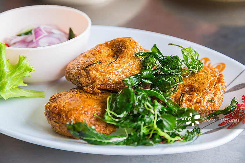 泰国美味炸鱼丸图片素材