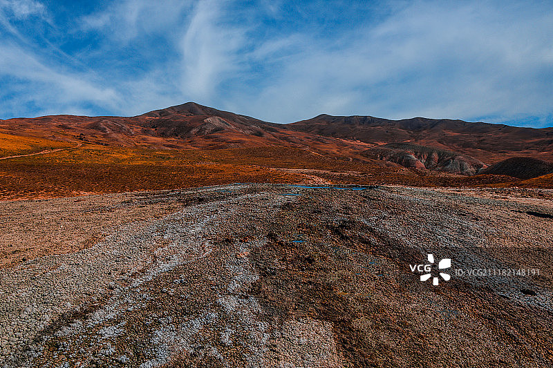 加西姆肯德泥火山图片素材