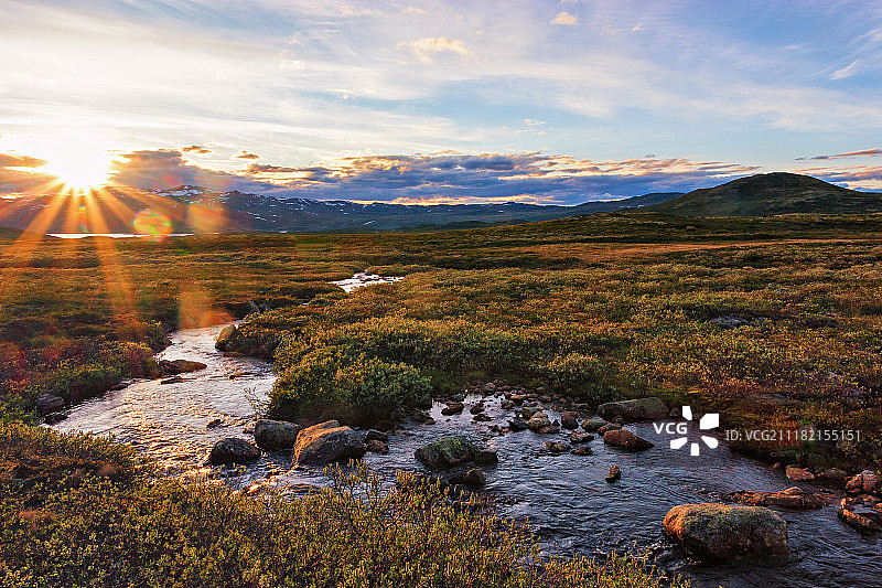 菲耶尔日落图片素材