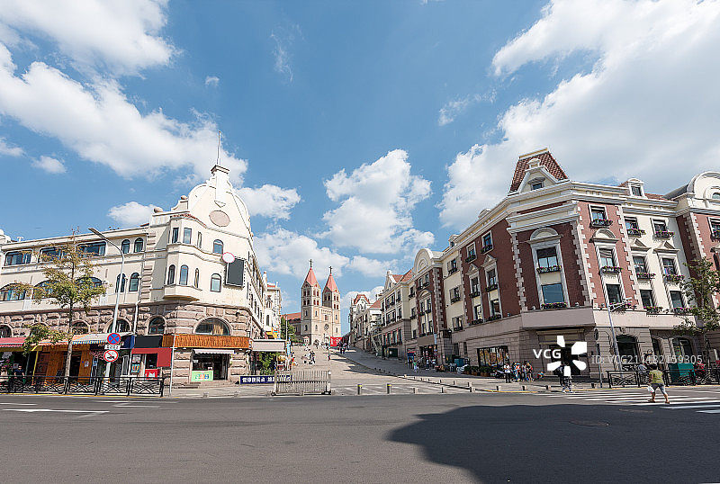 青岛中山路街景图片素材