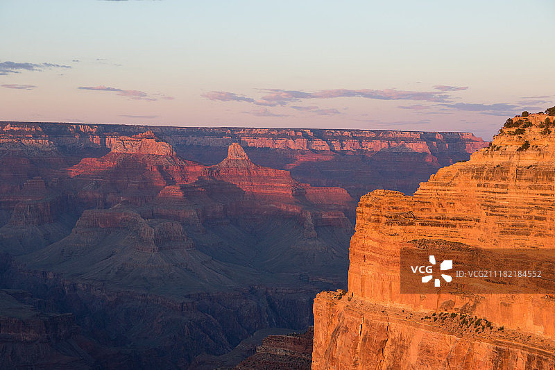 科罗拉多大峡谷日落图片素材