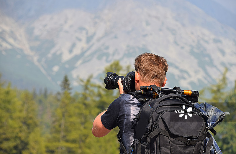 摄影师工作视角图片素材