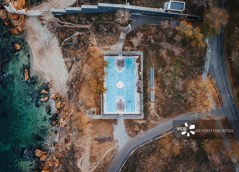 大海与篮球图片素材