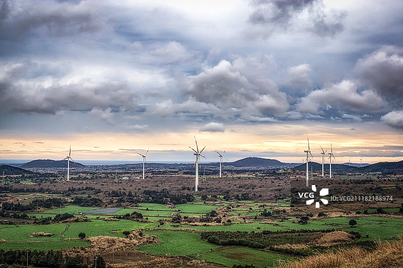 风力发电场景观图片素材